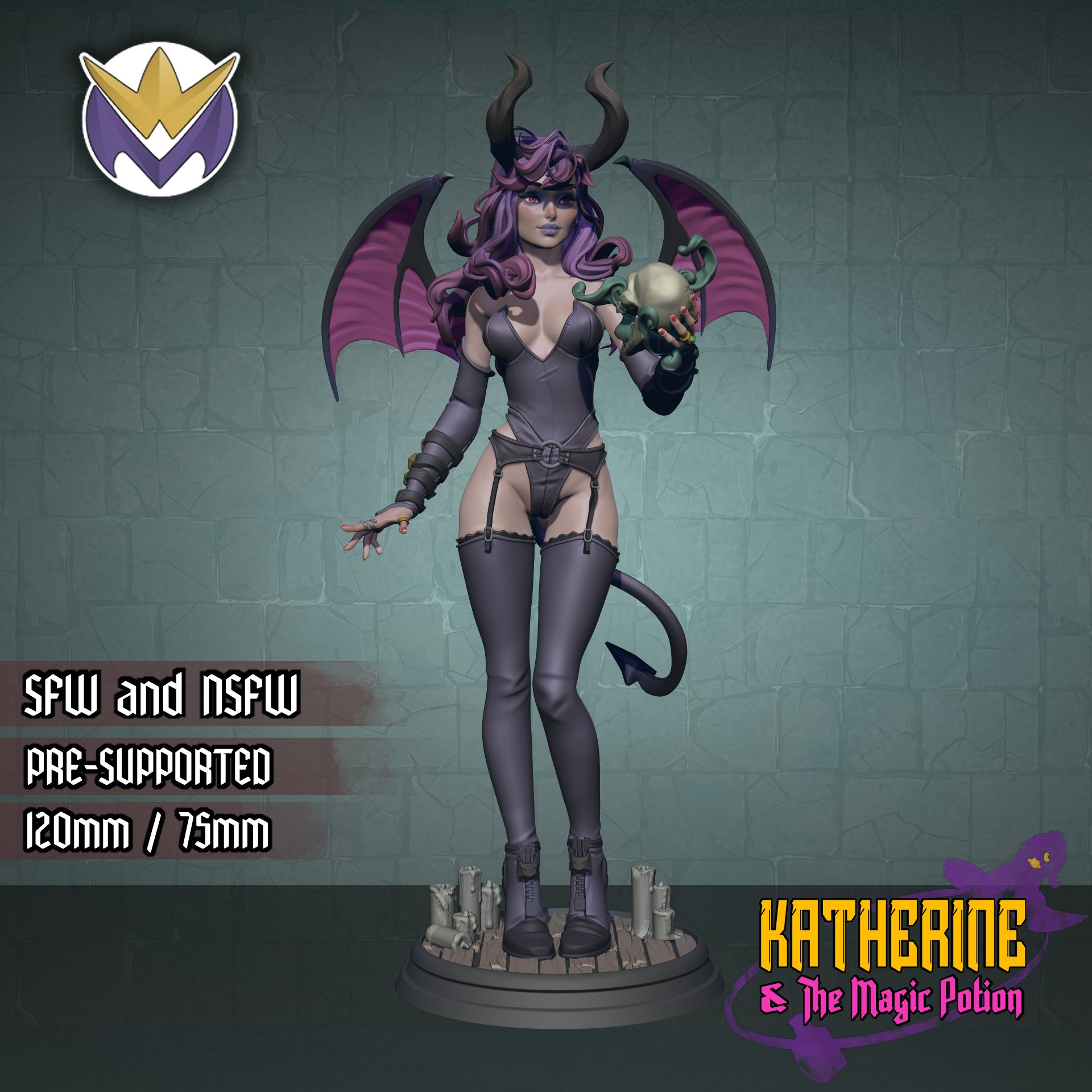 Katherine, The Devil (75mm, 120mm)+NSFW Versions